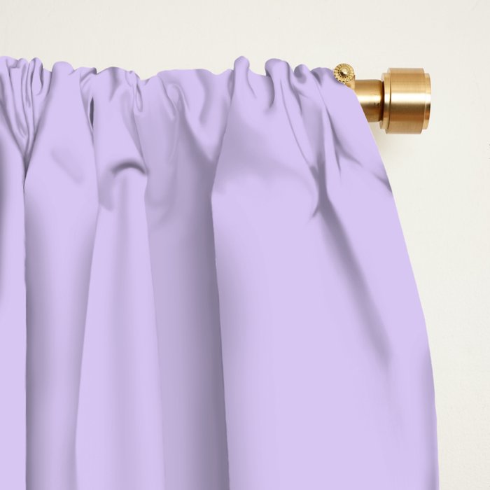 Bright Light Lilac Lavender Purple Solid Window Curtain Gallery Image 2