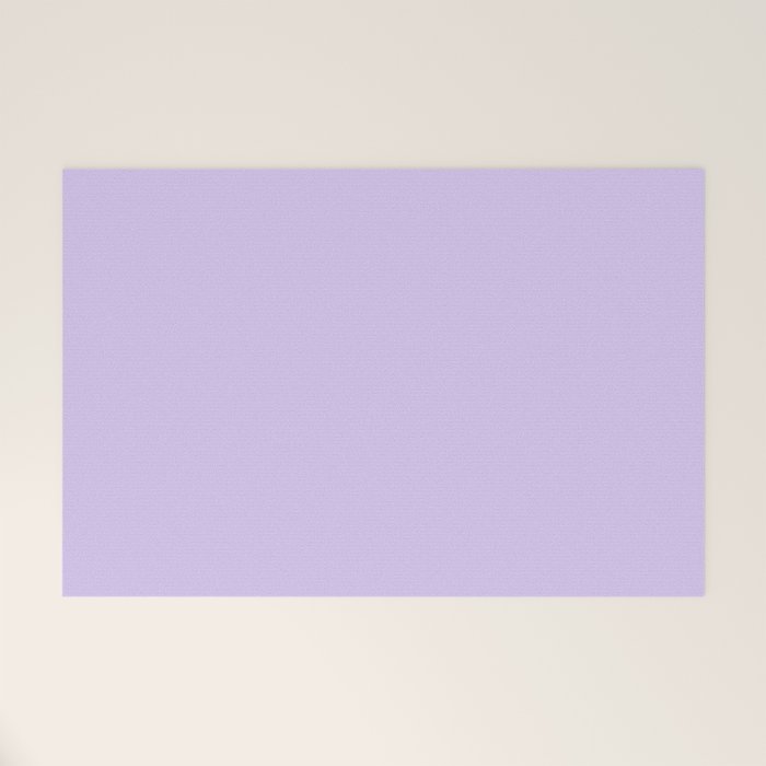 Bright Light Lilac Lavender Purple Solid Welcome Mat Gallery Image 1