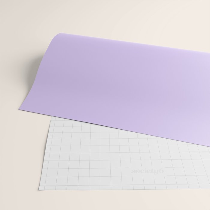 Bright Light Lilac Lavender Purple Solid Wrapping Paper Gallery Image 2