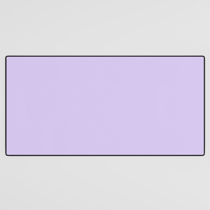 Bright Light Lilac Lavender Purple Solid Desk Mat Gallery Image 3