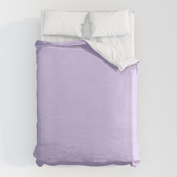 Bright Light Lilac Lavender Purple Solid Duvet Cover Gallery Image 6