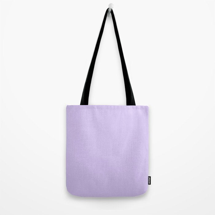 Bright Light Lilac Lavender Purple Solid Tote Bag Gallery Image 2