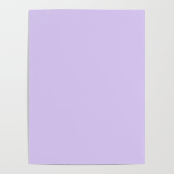 Bright Light Lilac Lavender Purple Solid Poster Gallery Image 4