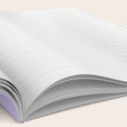Bright Light Lilac Lavender Purple Solid Notebook Gallery Image 2