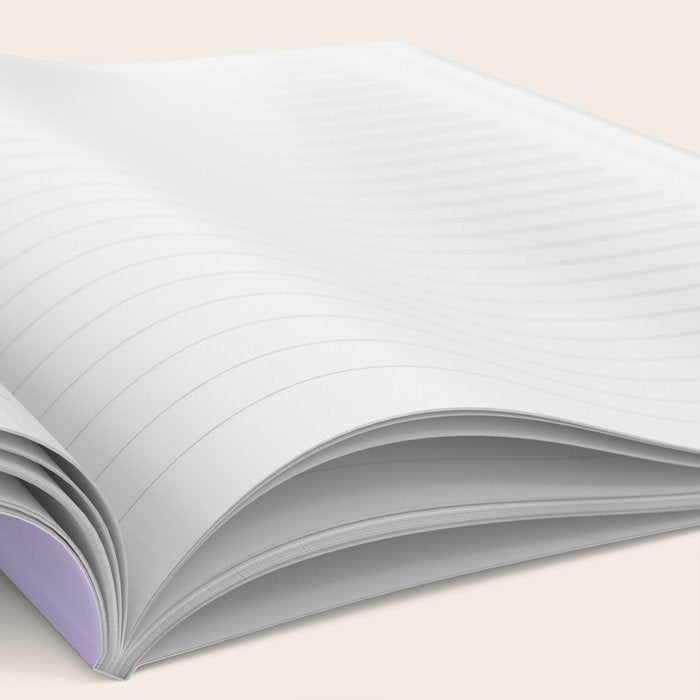 Bright Light Lilac Lavender Purple Solid Notebook Gallery Image 2