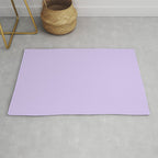 Bright Light Lilac Lavender Purple Solid Rug Gallery Image 1
