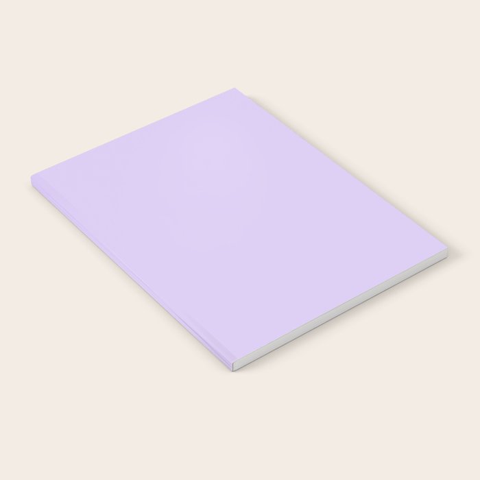 Bright Light Lilac Lavender Purple Solid Notebook Gallery Image 1