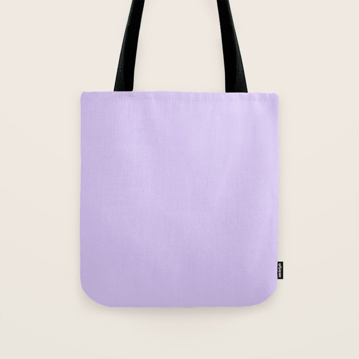 Bright Light Lilac Lavender Purple Solid Tote Bag Gallery Image 1