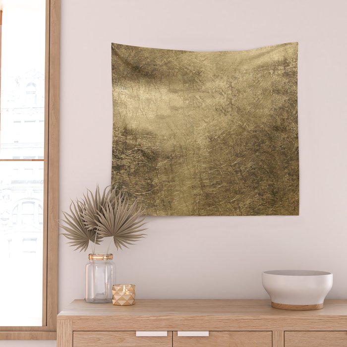 Golden Pillow Sham Wall Tapestry Gallery Image 2