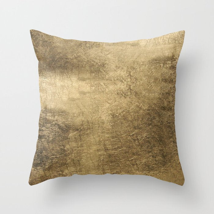Golden Pillow Sham Throw Pillow Gallery Image 6