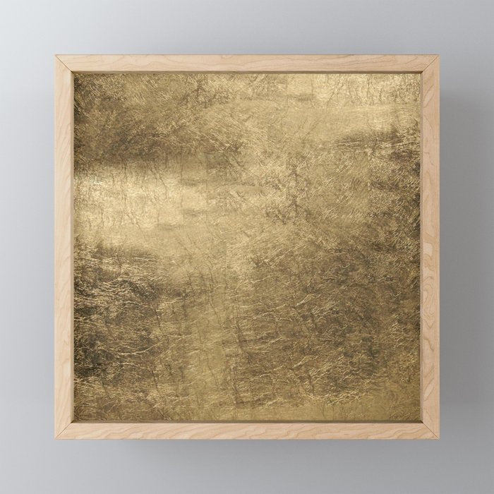 Golden Pillow Sham Mini Art Print Gallery Image 1