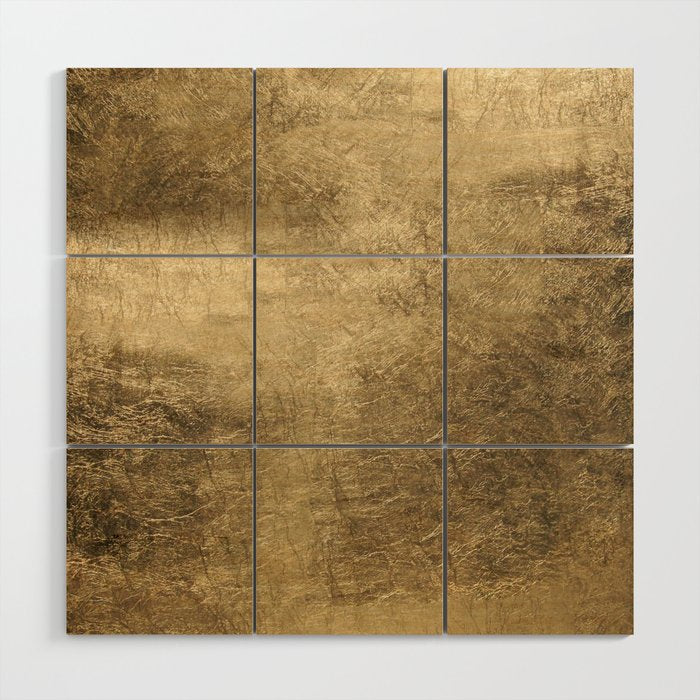 Golden Pillow Sham Wood Wall Art Gallery Image 1