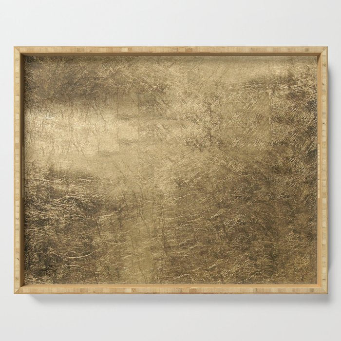 Golden Pillow Sham Serving Tray Gallery Image 1