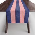 STRIPES - 005 - navy blue and pink Table Runner Gallery Image 1