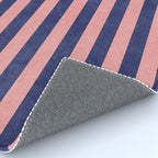 STRIPES - 005 - navy blue and pink Rug Gallery Image 4