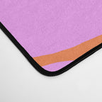 Pastel Pink Retro Flowers Orange Background #decor #society6 #buyart Desk Mat Gallery Image 4