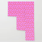 Pastel Pink Retro Flowers Orange Background #decor #society6 #buyart Wallpaper Gallery Image 3