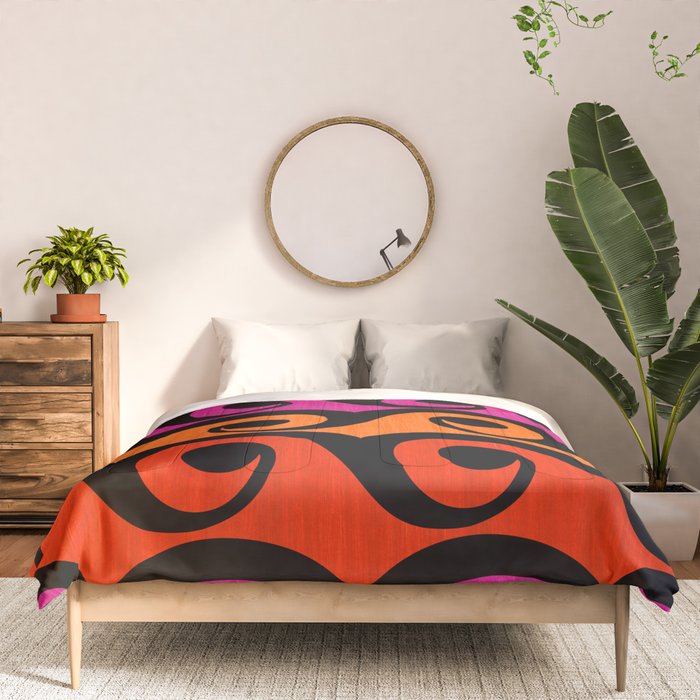 Surf's Up Waves Colorful Pattern  Comforter Gallery Image 3
