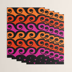Surf's Up Waves Colorful Pattern  Wrapping Paper Gallery Image 3