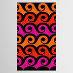 Surf's Up Waves Colorful Pattern  Tablecloth Gallery Image 2
