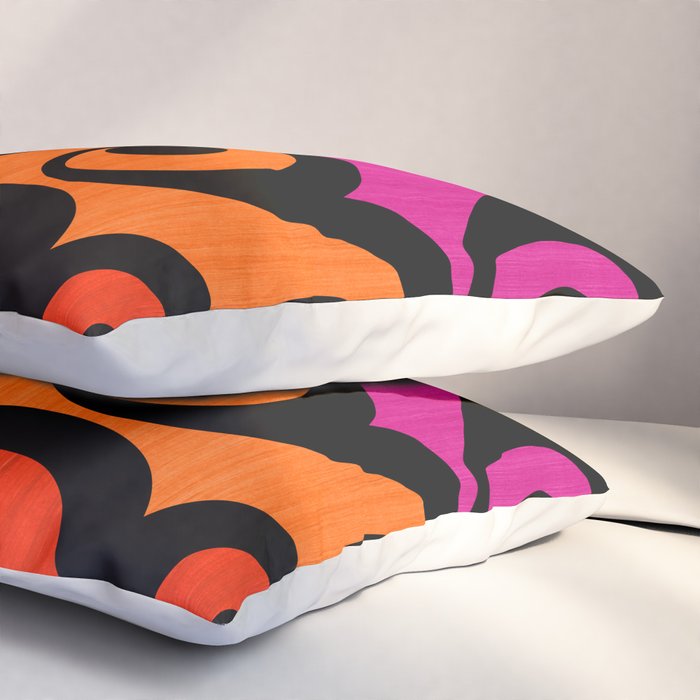 Surf's Up Waves Colorful Pattern  Pillow Sham Gallery Image 3