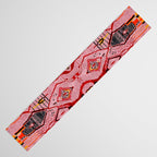 Traditional Pink Moroccan Rug Artwork Table Runner Gallery Image 3
