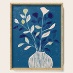 Flowers in a White Vase Serving Tray Gallery Image 1