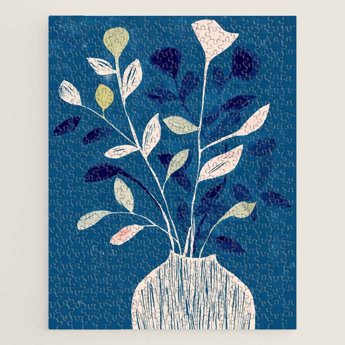 Flowers in a White Vase Jigsaw Puzzle Gallery Image 1