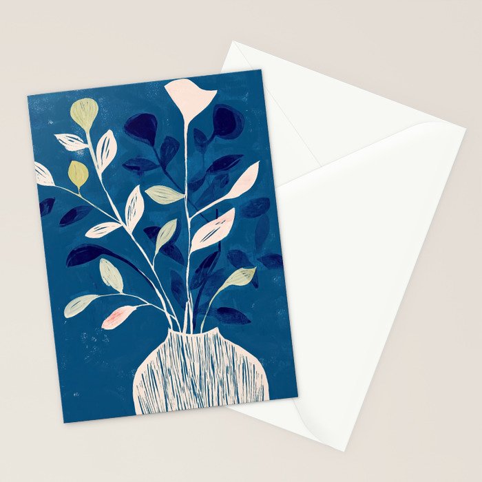Flowers in a White Vase Stationery Card Gallery Image 2