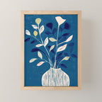 Flowers in a White Vase Mini Art Print Gallery Image 1