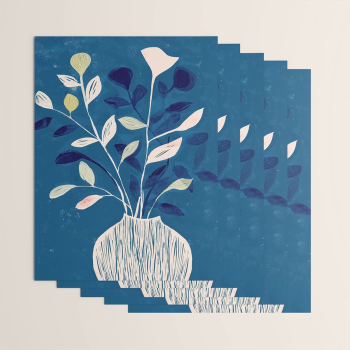 Flowers in a White Vase Wrapping Paper Gallery Image 3