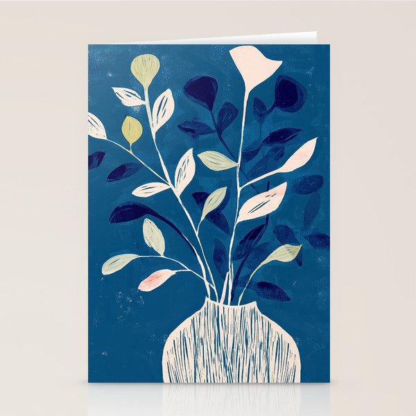 Flowers in a White Vase Stationery Card Gallery Image 1