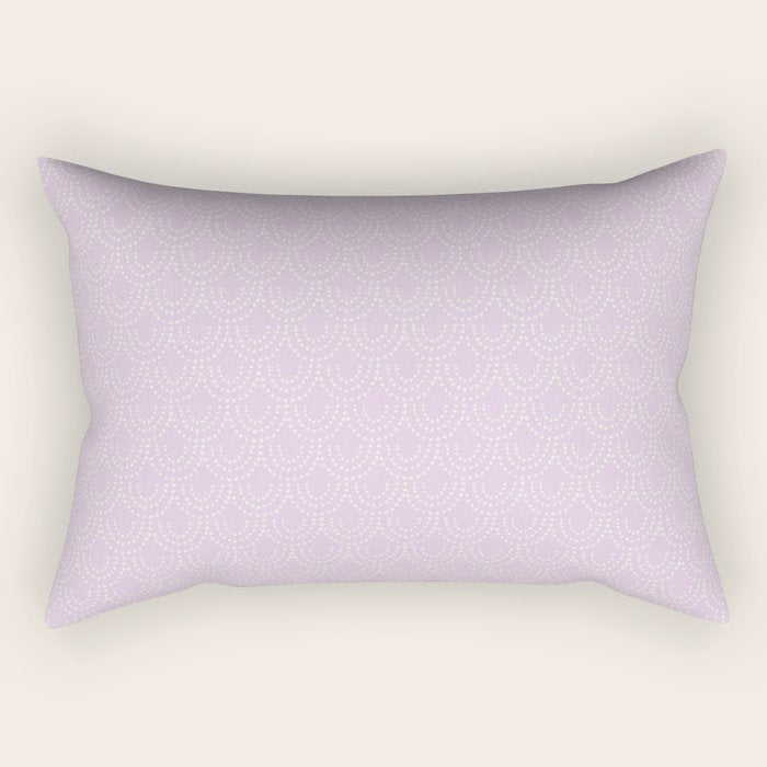 Dotted Scallop - Wisteria Rectangular Pillow Gallery Image 1