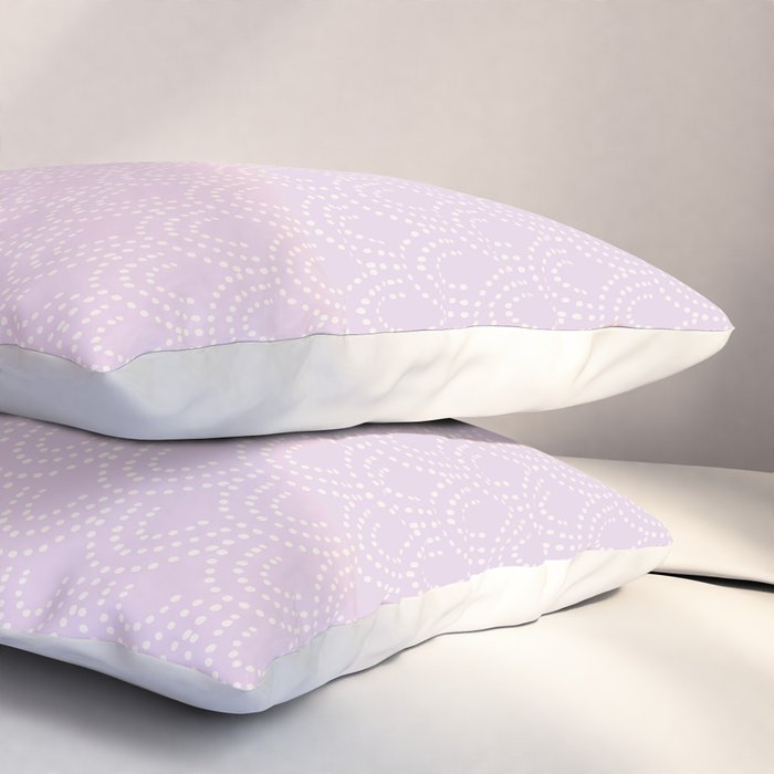 Dotted Scallop - Wisteria Pillow Sham Gallery Image 3