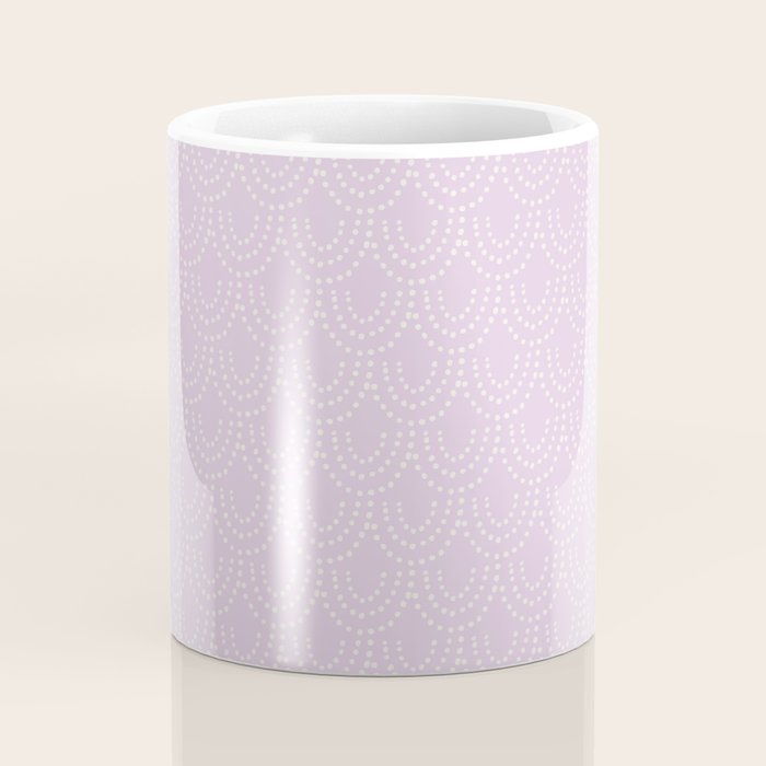 Dotted Scallop - Wisteria Coffee Mug Gallery Image 4