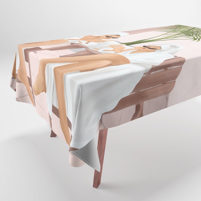 Morning with a friend III Tablecloth Gallery Image 1