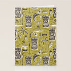 Tropical Tiki Green Stationery Card Gallery Image 2