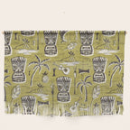 Tropical Tiki Green Wall Hanging Gallery Image 1
