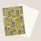 Tropical Tiki Green Stationery Card Gallery Image 2