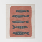 Fishes 05 Throw Blanket Gallery Image 2