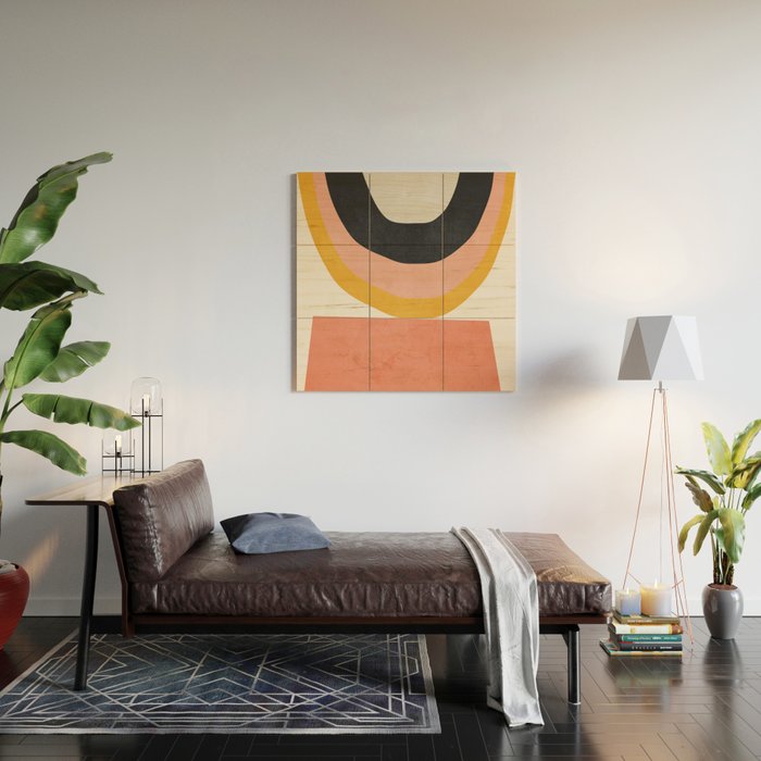 Abstract Art 8 Wood Wall Art Gallery Image 2