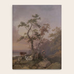 Landscape with Cattle and Peasant Oil painting Notebook Gallery Image 4