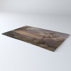 Landscape with Cattle and Peasant Oil painting Rug Gallery Image 3