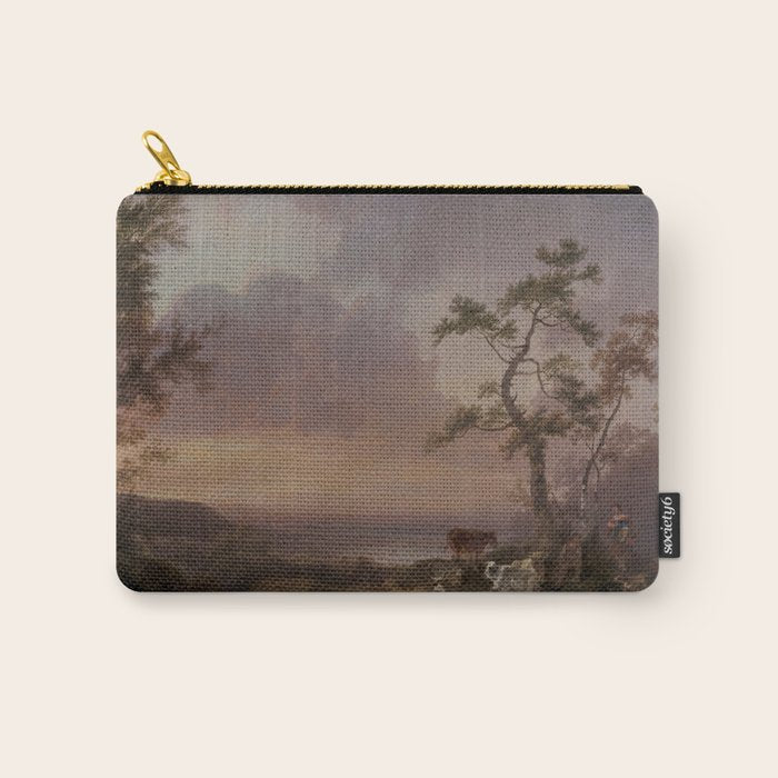Landscape with Cattle and Peasant Oil painting Carry All Pouch Gallery Image 1
