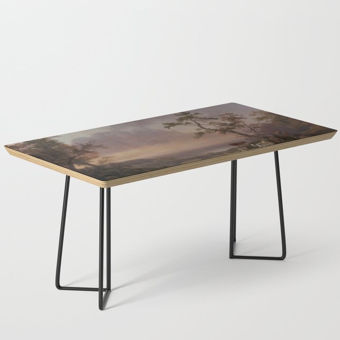 Landscape with Cattle and Peasant Oil painting Coffee Table Gallery Image 1