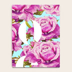 Love, Floral Typography Valentine's Graphic Design, Eclectic Modern Boho Botanical Rose Illustration Notebook Gallery Image 4