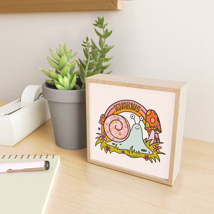 Aquarius Snail Mini Art Print Gallery Image 2