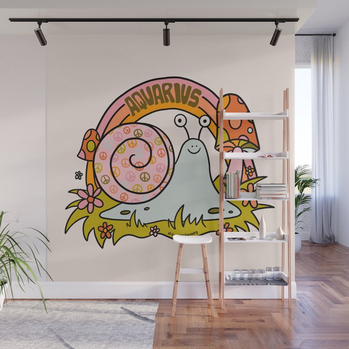 Aquarius Snail Wall Mural Gallery Image 1