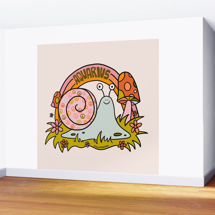 Aquarius Snail Wall Mural Gallery Image 2