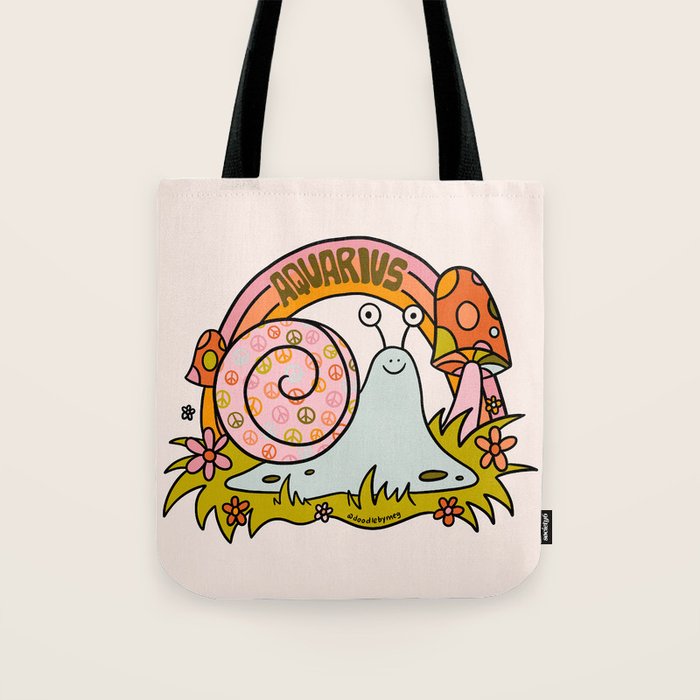 Aquarius Snail Tote Bag Gallery Image 1